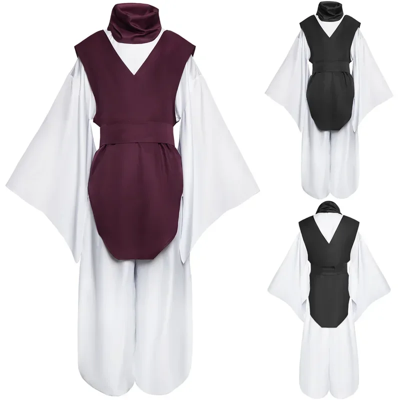 Jujutsu JJK Manga Anime Choso Cosplay Costume Purple Vest Neck Gaiter Belt White Elastic Pants Top Gift