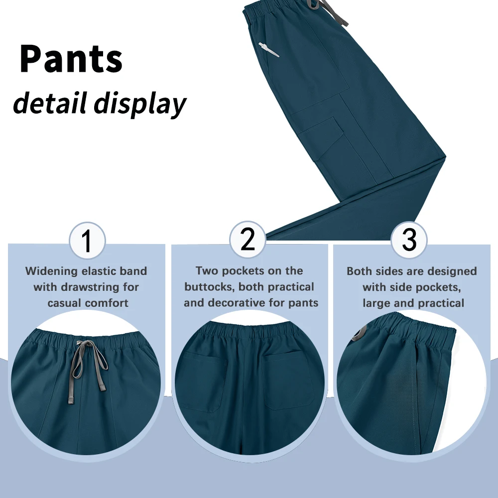 Uniforme d'infirmière multicolore pour femmes, vêtements de médecin pour animalerie, vêtements de travail pour chirurgie médicale, ensemble de blouses, hauts à manches courtes + pantalons, vêtements d'allaitement