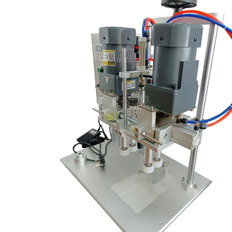 6120 Semi Automatic Plastic Glass Bottle Cover Screw Capping Machine