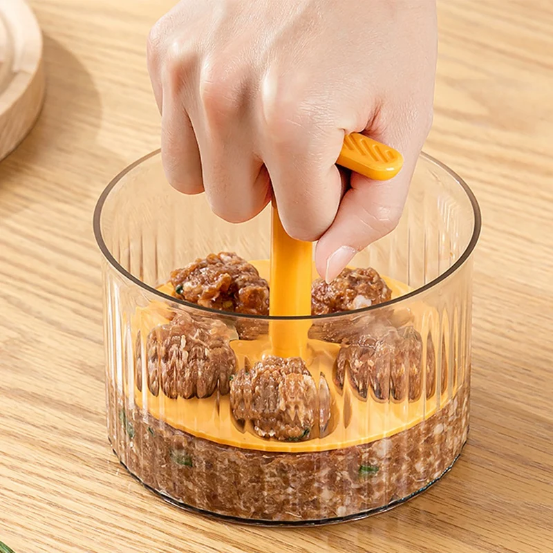 Translucent Meatball Maker, Meatball Maker With Container, Creatives Kitchen Meat Baller Maker Press Tool, Kitchen Tool Durable