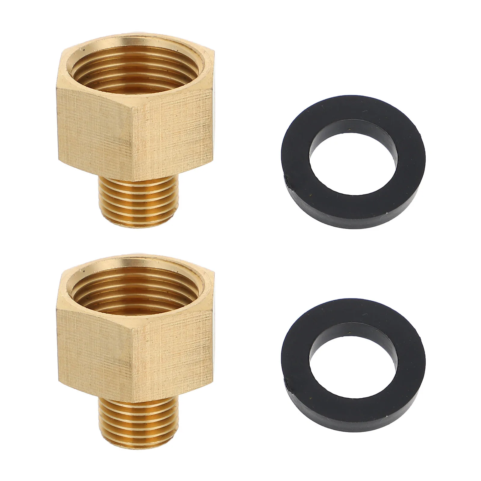 

2pcs Gas Adapter Connector 1/2 Inch to 1/4 Inch Brass NPT Pipe Fitting Flare Thread Outdoor Camping Stove Accessories