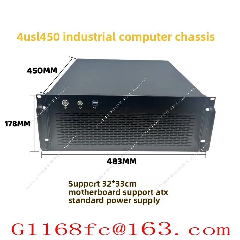 4U Server Chassis Eatx Main Board 4090 Graphics Card Radiator 360 Water Cooling Row 8 Slots ATX Power Supply USB3.0