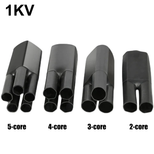 Tubo de envoltura termorretráctil de 2/3/4/5 núcleos con manguito de aislamiento de pegamento para Divisor de Cable de rama separado, sello impermeable, Protector de alambre