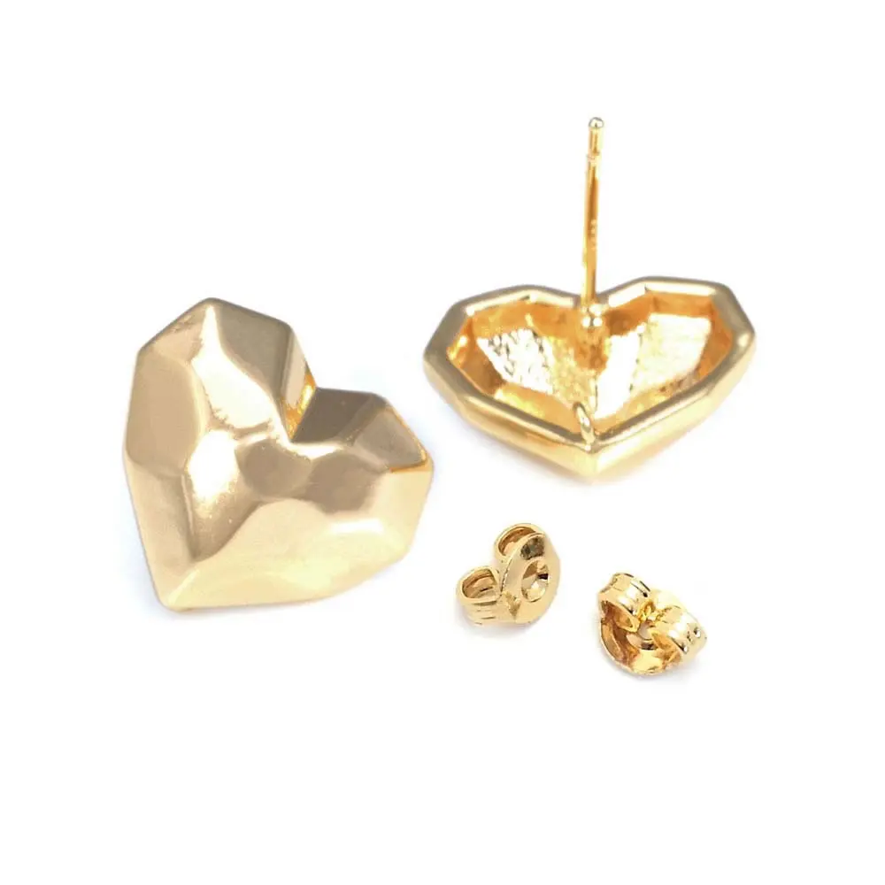 18K Gold Color Brass Square Stud Earrings Pins Earrings Women\'s Earrings High Quality Diy Accessories Rosediy official-website