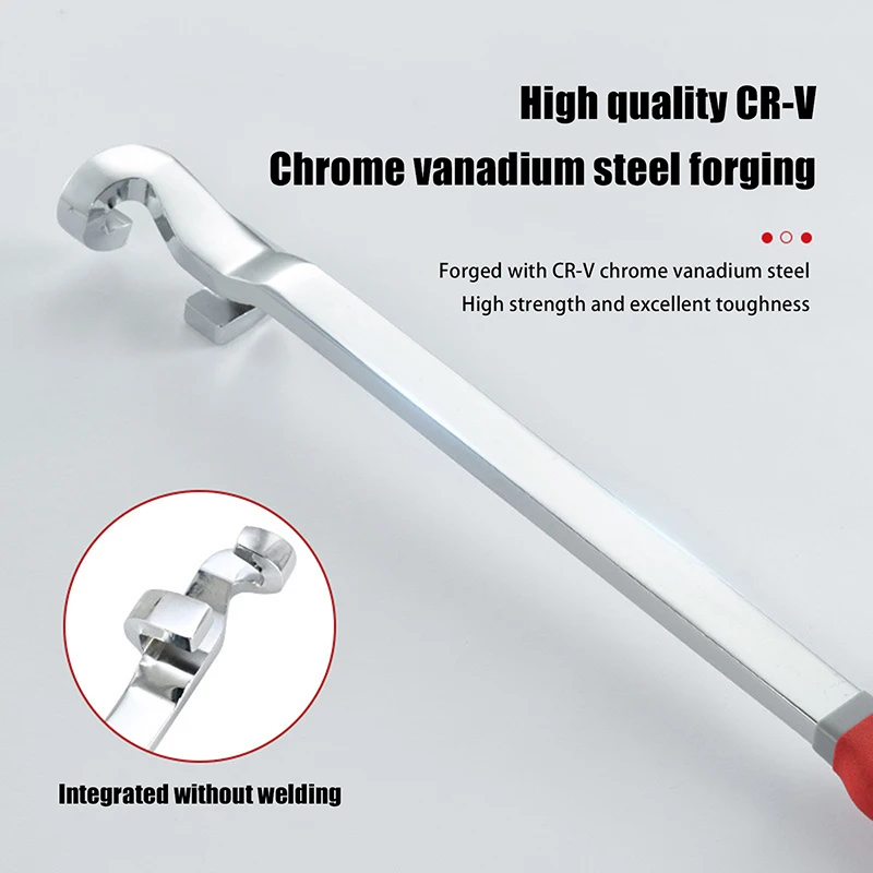 1PC Universal Torque Adaptor Wrench Extender Tool Bar 15inch Long Wrench Extension Torque Amplifier Tool Spanner Extender Prop