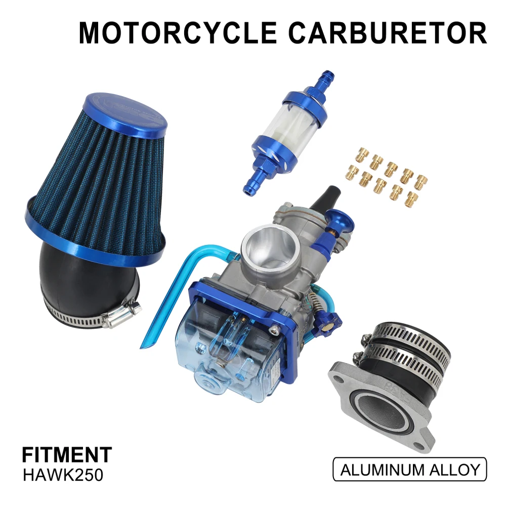 

Motorcycles Accessories Carburetor With Power Jet Air Filter Oil Filter Interface High Performance For Hawk 250 Dirt Pit Bike