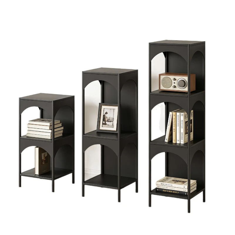 LTT creative bookshelf floor rack integrated living room corner wrought iron sundries storage rack