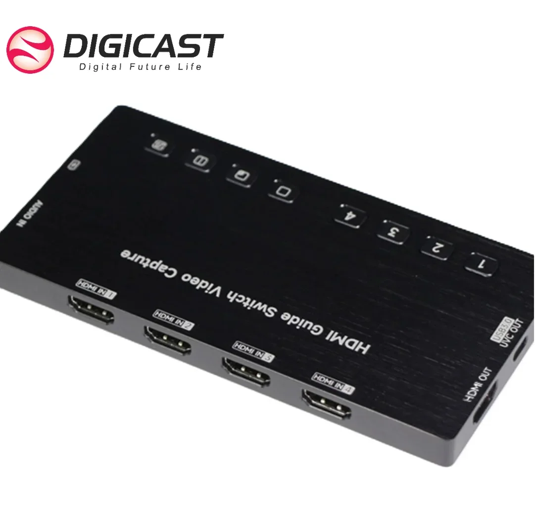 DIGICAST Dual HD Video Capture Card for Live Streaming Gaming 1080P Audio&Video Capture