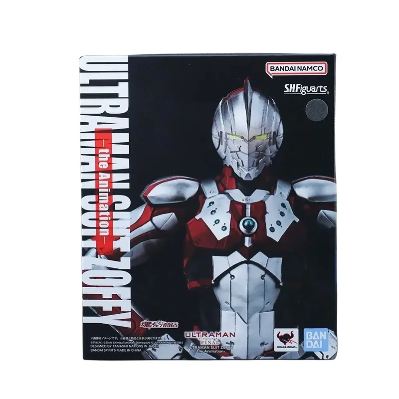 Original Genuine Bandai Anime Ultraman SUIT ZOFFY The Animation SHF Model Toys Action Figure Gifts Collectible Ornaments Kids