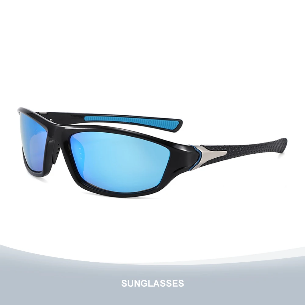 UV400 Polarized Cycling Sunglasses Windproof Outdoor Sport Sunglasses UV Resistant Comfortable Lightweight Driving Glasses