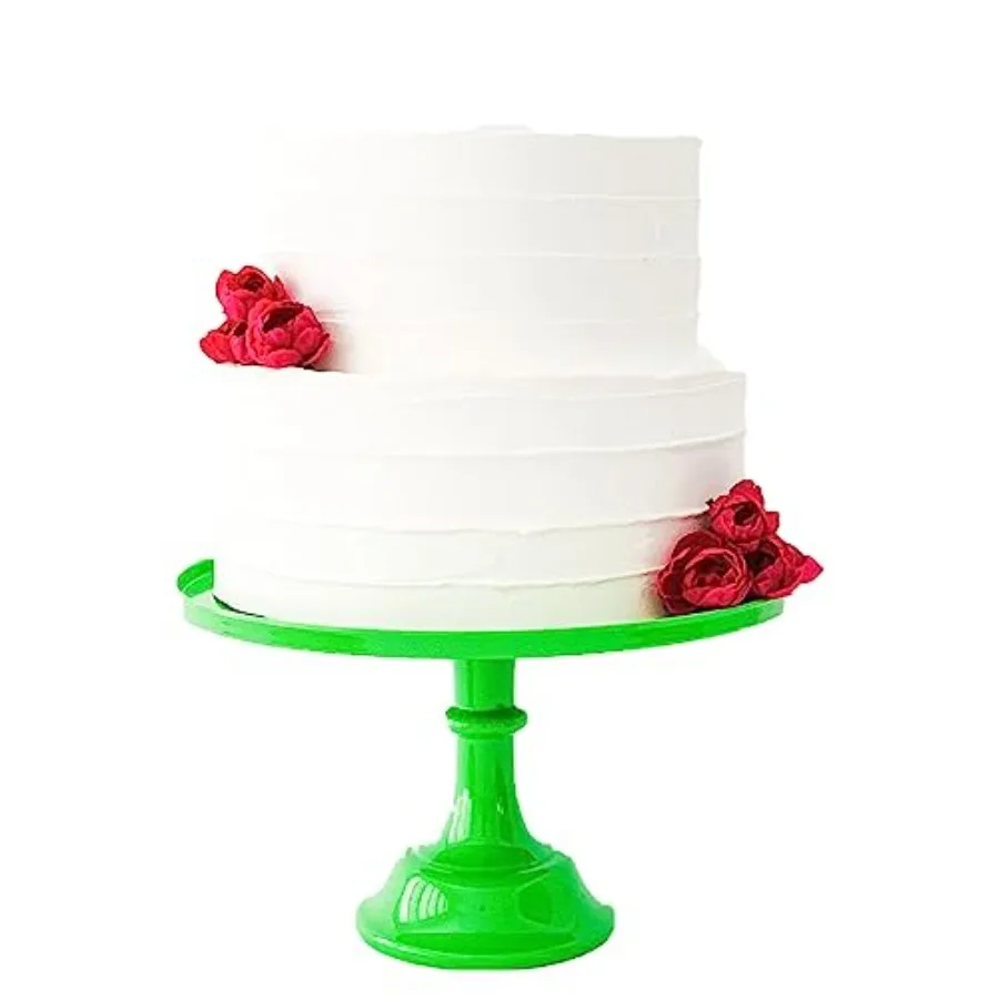 

11" Melamine Cake Stand Elegant Reusable Dessert Display for Weddings Birthdays Baby Showers and Brunches Lightweight Durable a