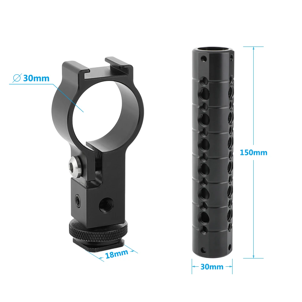SZRIG Camera Handle Aluminum Shoe Handle Lightweight Cheese Handle With Cold Hot Shoe Adapter For Cameras Dslr Cage