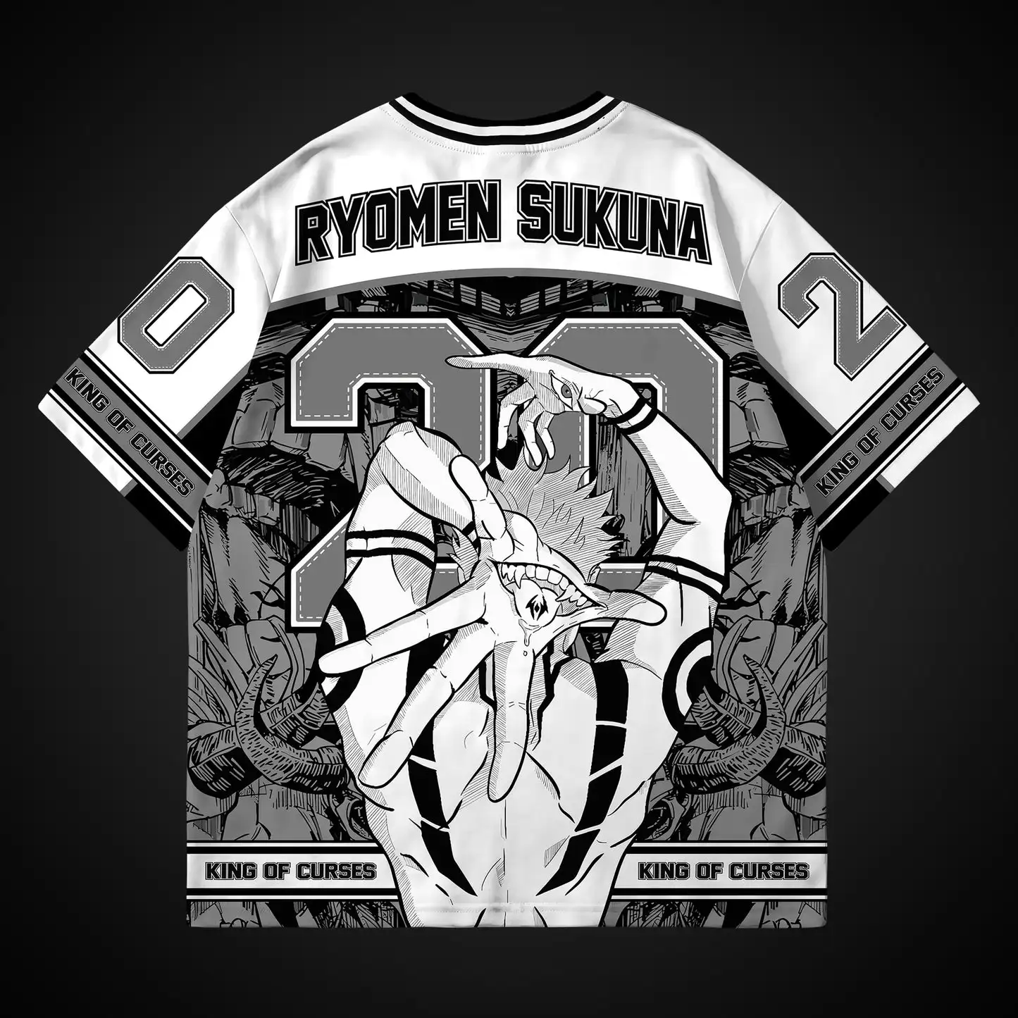 Sommer Hot Jujutsu Kaisen Ryomen Sukuna 3D-Druck T-Shirt Unisex Casual Anime Fans Tee Hochwertige Atmungsaktive Oberteile Kleidung