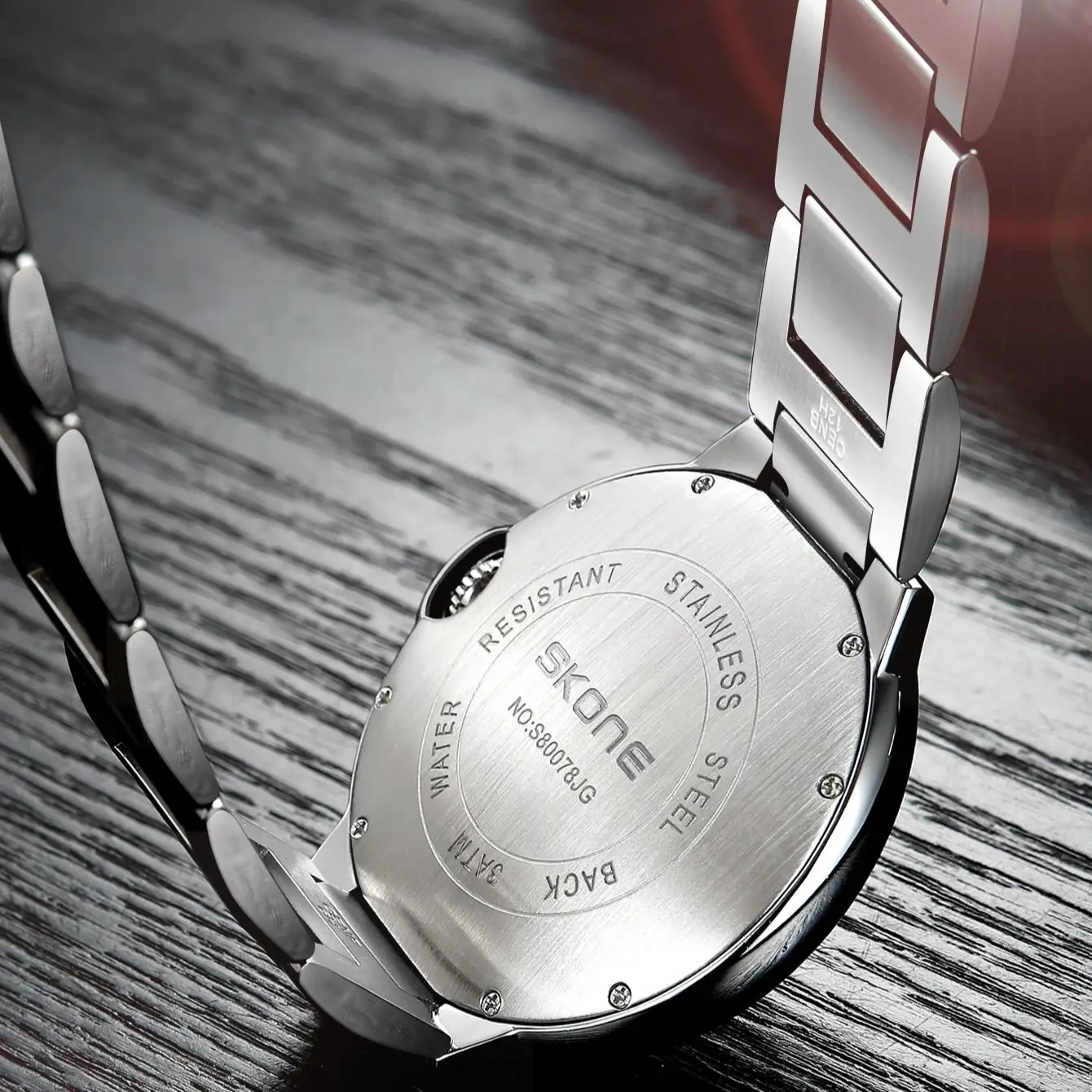 ساعة SKONE التجارية للرجال بحركة ميكانيكية أوتوماتيكية مقاومة للماء وبسيطة للأعمال الترفيهية الفاخرة من سلسلة Blue Balloon