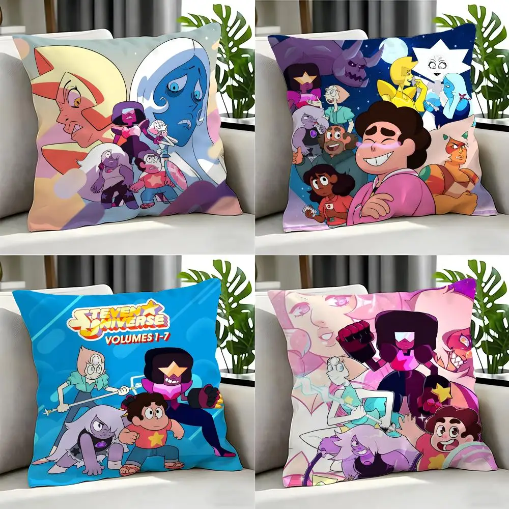 cartoon Steven Universe Future Cushion Cover Cushion Cover Set 4Pcs 50x50 45x45 40x40 Pillowcase Decorative Sofa Home Decor
