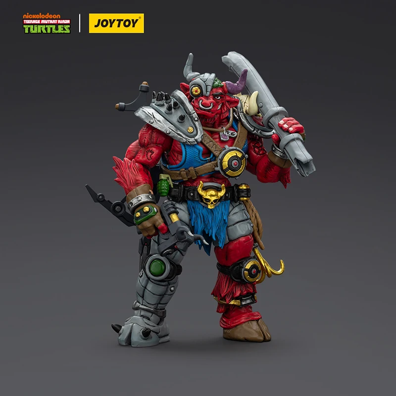 

Joytoy Dark Source Movable Model Toy Ninja Turtle Mole Bull Red Wolf 1:18 Scale Collectible Figures Desktop Decoration Gifts