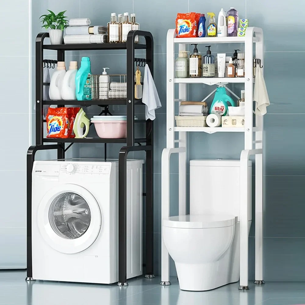 Over The Toilet Shelf for Bathroom Space Saver Floor Type Standing Cabinet Multi-Functional Storage Rack Bathroom Accessories