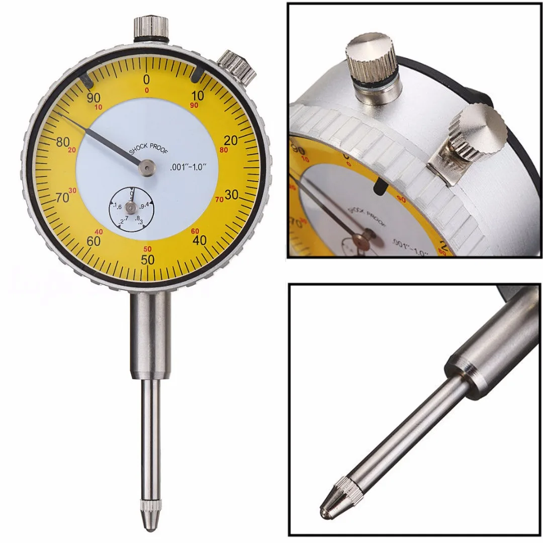 Precision Dial Test Indicator Mayitr Portable Lever Gauge Meter Measuring Tool For Shaft Runout Thrust Gear Backlash