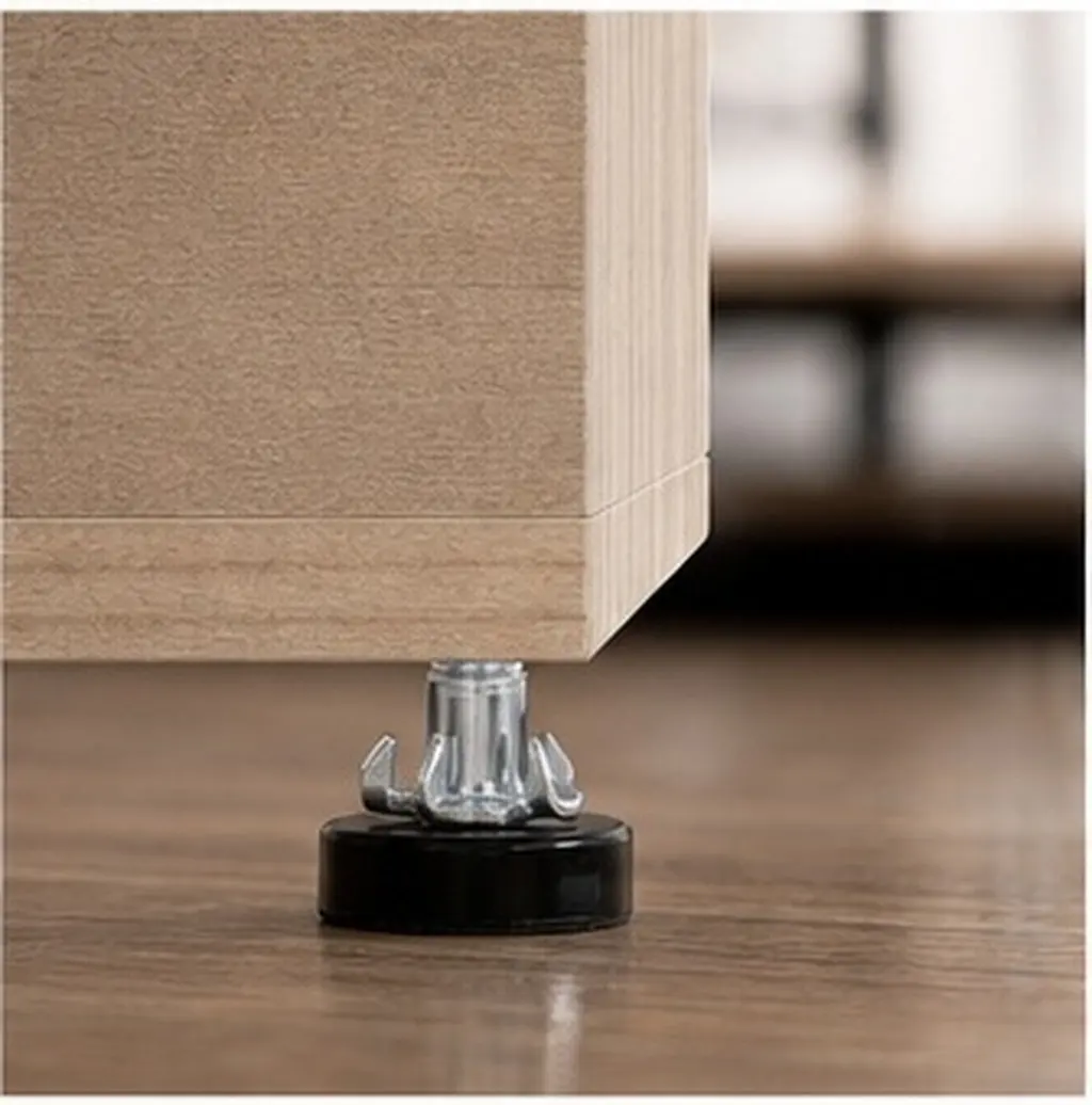 12Pcs Heavy Duty Furniture Leg Levelers Adjustable T-Nut Screw on Feet for Desk Chair Cabinet Table Floor Leveling