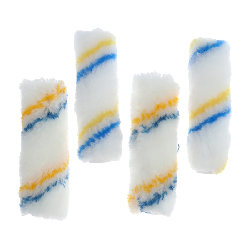 Brosse à rouleau de peinture, mélange de polyester, fil de coton, laine, poils fins, petit rouleau, brosse d'angle décorative