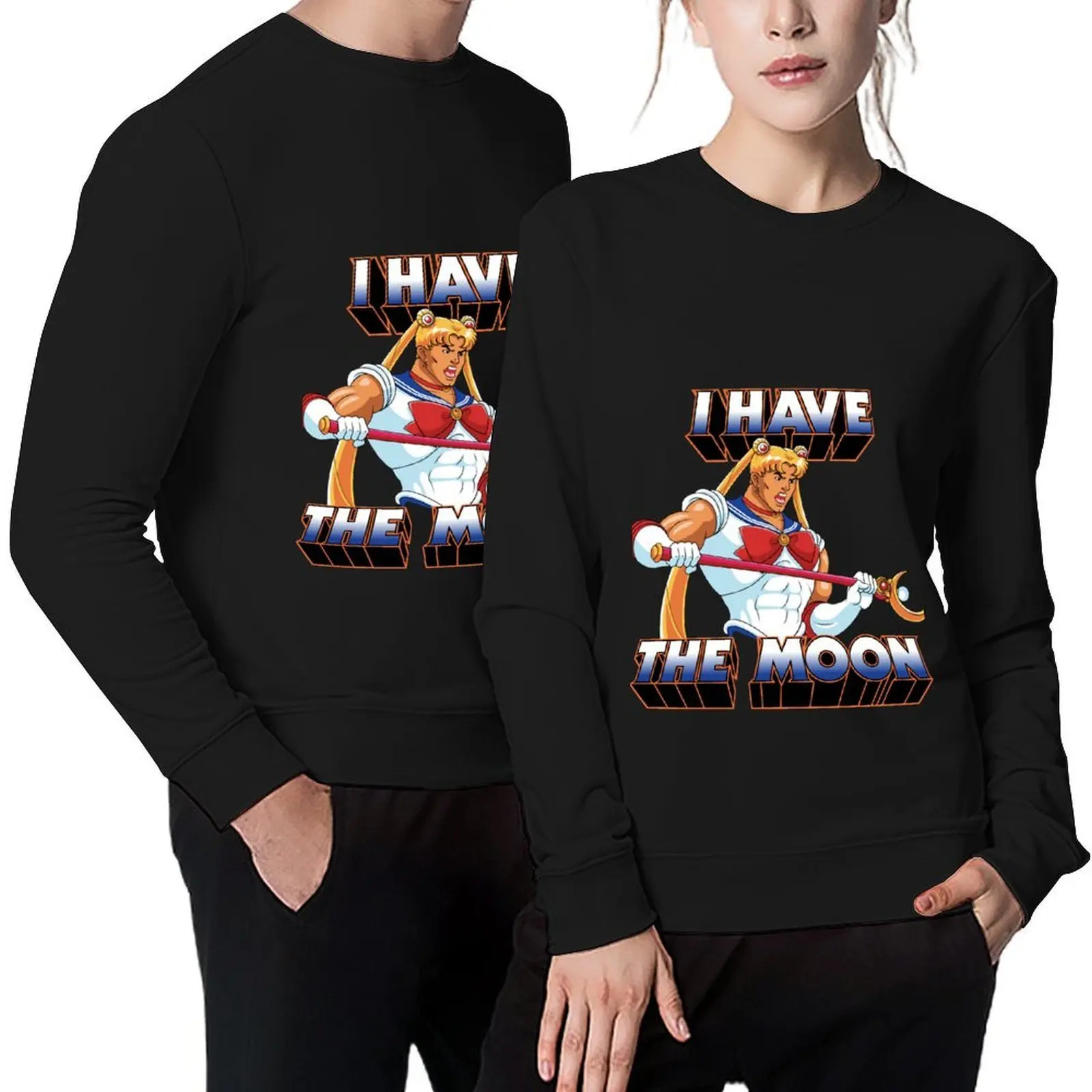 

i have the moon Pullover fashion men men's clothes japanese style men's clothing men sweatshirt