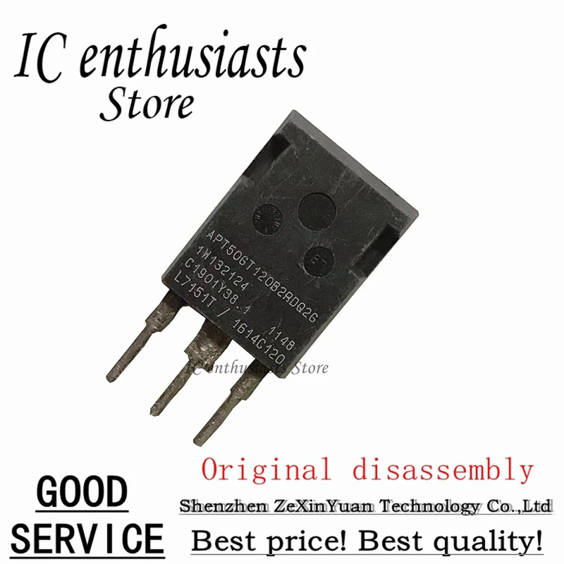 

10PCS APT50GT120B2RDQ2G APT50GT120B2RDQ2 94A 1200V TO-247 Original disassembly