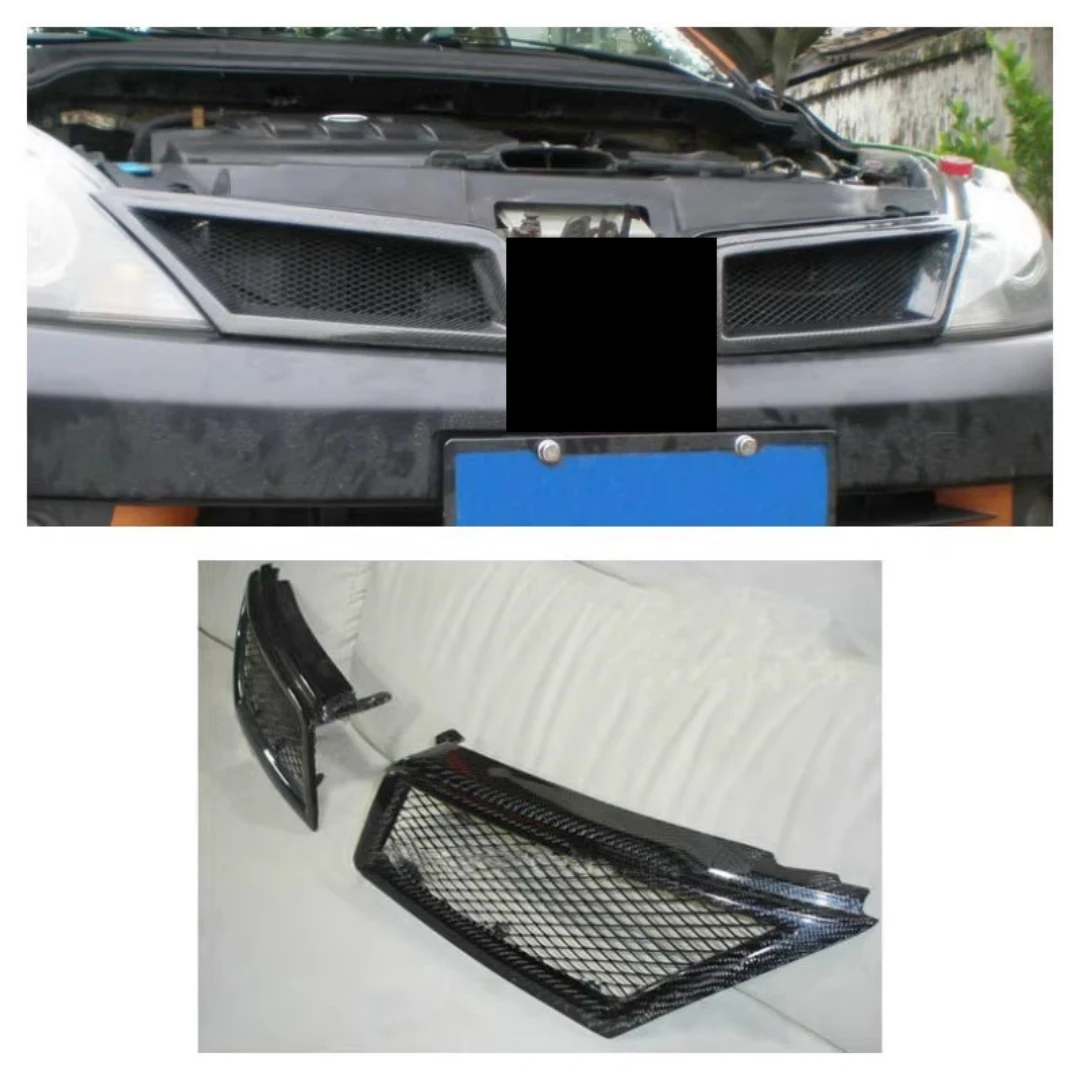 Carbon fiber Grill Mask Grid radiator grille for Nissan Tiida 2005 2006 2007 2008 2009 2010 convert Auto Accessories