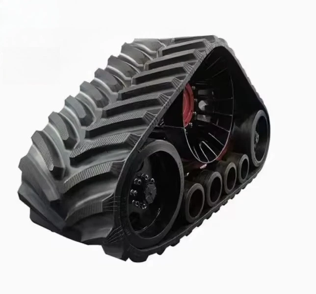 New Triangular Rubber Steel Track and Wheel Assembly Snowmobile Track Chassis