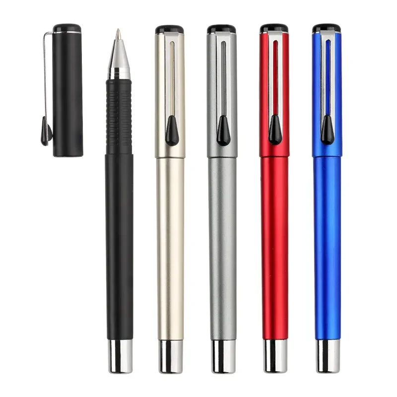 100pcs Custom Advertising Logo Gel Pen Business Pen Gift Advertising Signature Pen  Wholesale