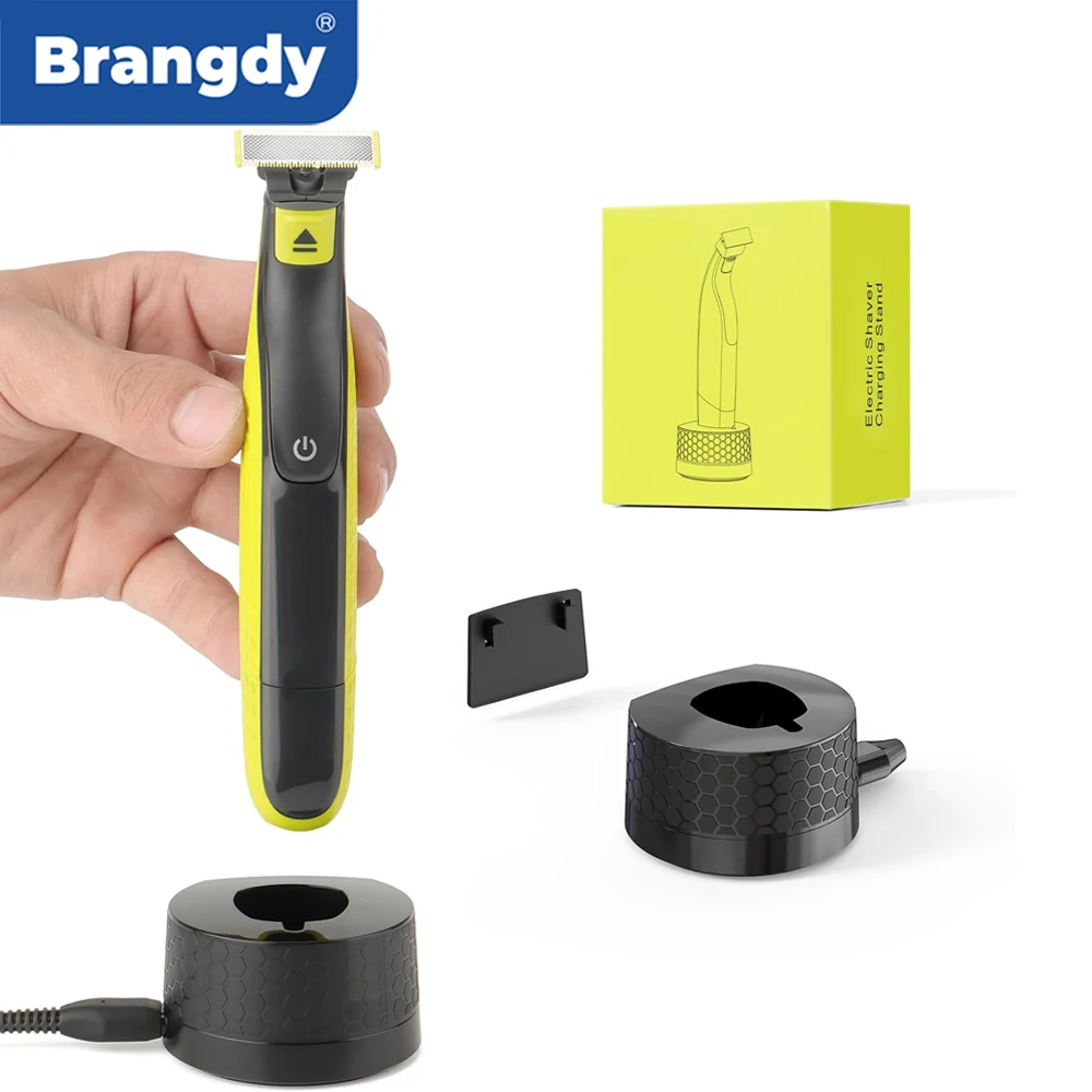 

Brangdy Wall Mounted Charging Base Charger Holder Fit for Philips One Blade QP2520 QP2530 QP2620 QP2630 Hybrid Electric Shaver
