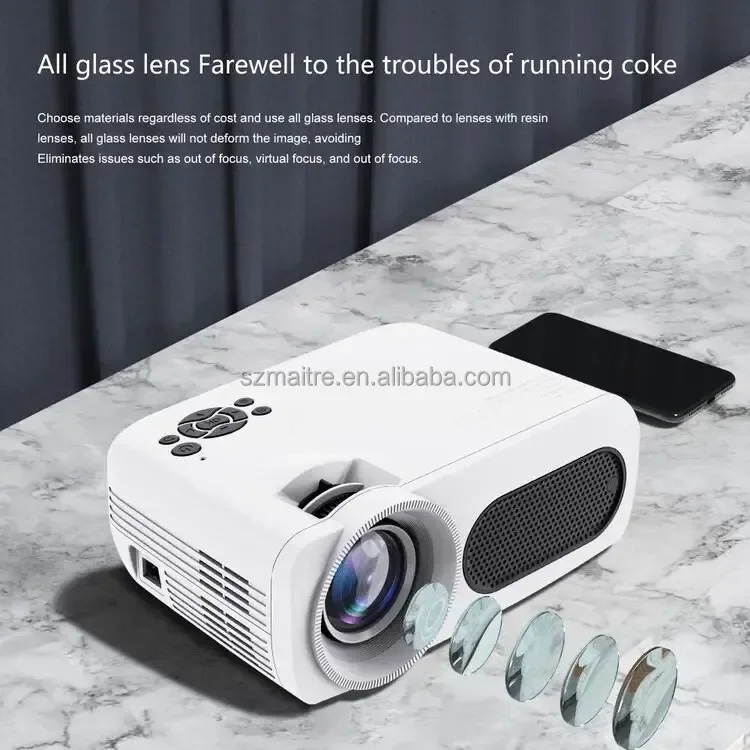 Proyector de vídeo M7 Full HD, 1920x1080, 4K, 200 pulgadas, 300 lúmenes ANSI, portátil, inteligente, WIFI, 3D, LCD