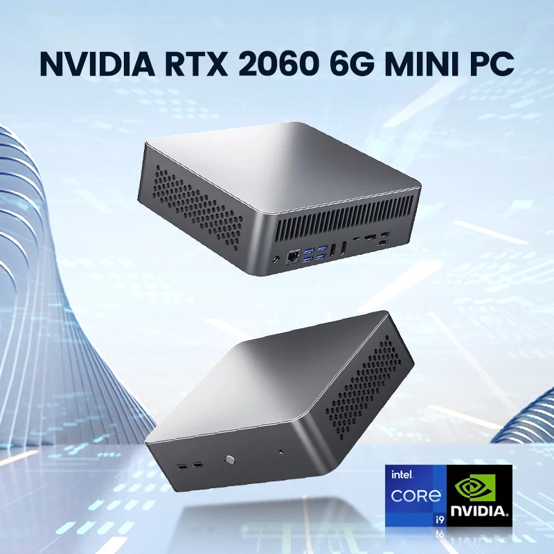 Игровой мини-ПК Nvidia RTX 2060 6G, настольный компьютер 10-го поколения Intel i9 10885H i7 10870H GTX 1650Ti 2 * DDR4 NVMe NUC Win11 4K UHD