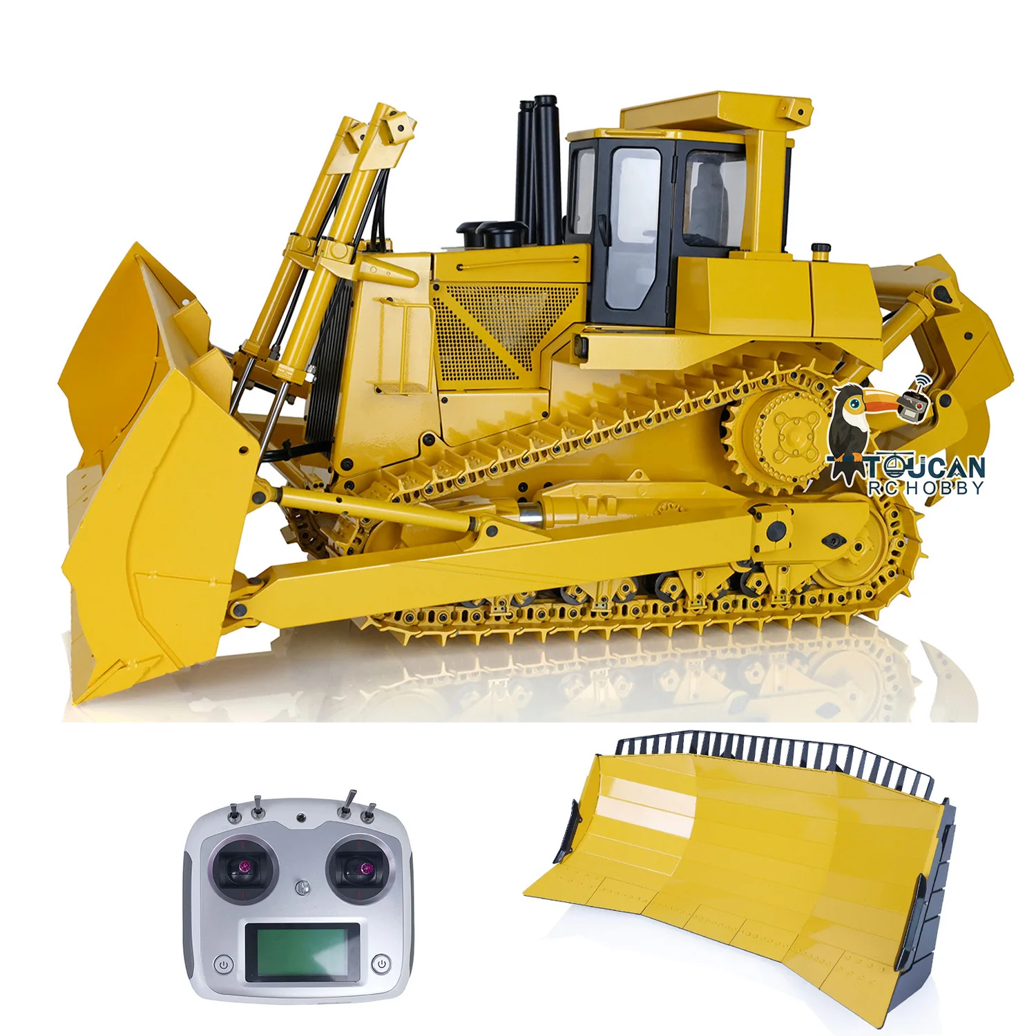 

DXR2 JDModel 1/14 D10T Hydraulic RC Bulldozer with Upgraded Metal Dozer Blade Radio Control Trucks Vehicle Cars Model THZH1761