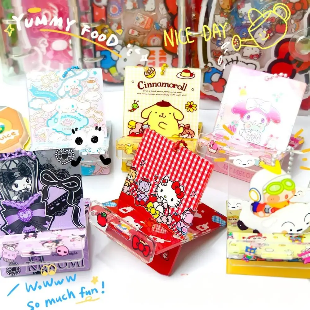 

Sanrio портативный держатель для телефона Kawaii брелок Hello Kitty Melody Cinnamoroll Kuromi рюкзак кулон детский подарок