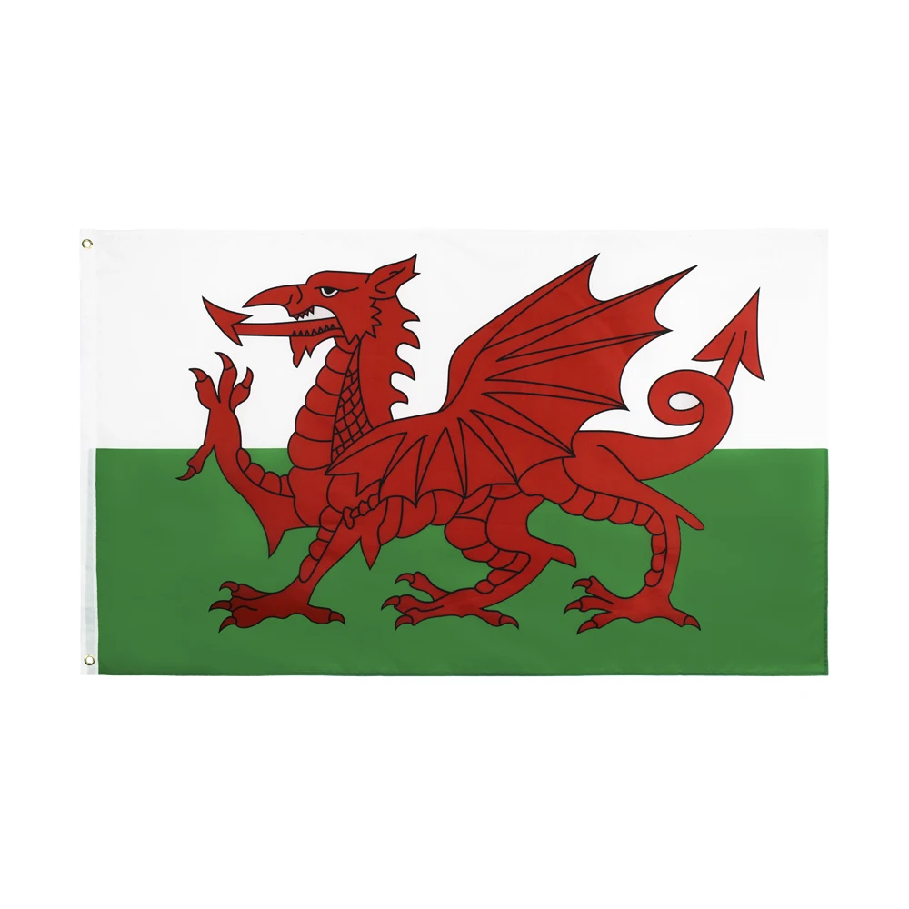 60×90 90x150 120×180CM Wales Welsh Emblem Flag Polyester Printed Banner Tapestry For Decor