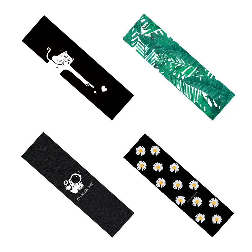 Double Rocker Non-slip Self-adhesive Electric Scooter Skateboard Sandpaper Skate Board Deck Sticker Grip Tape