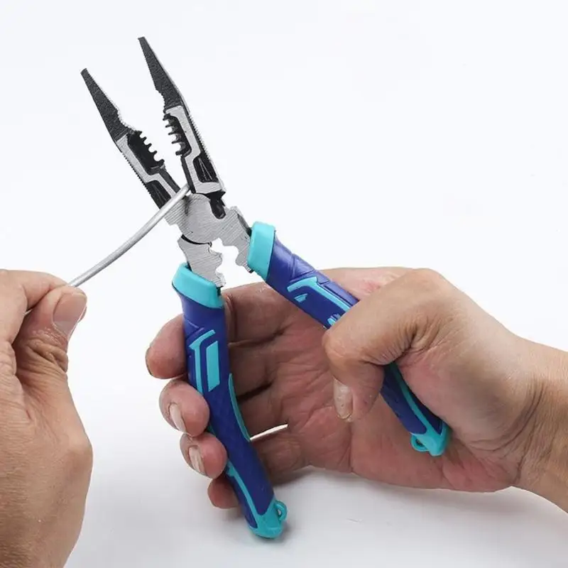 3 في 1 أداة قطع سلك الجريمة القاطع مع قمة الدقة قطربة المعادن قبضة المريحة للمعادن لإصلاح المنزل الكهربائي 0xxb