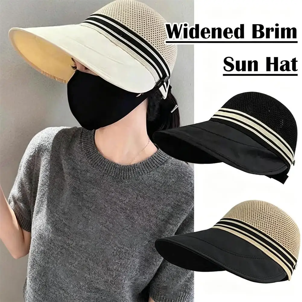 Large Brim Sun Hats  Hollow BreathableSpring And Summer Fisherman Hat Wide Brim Suns Hat For Outdoor Travel Sun Protection