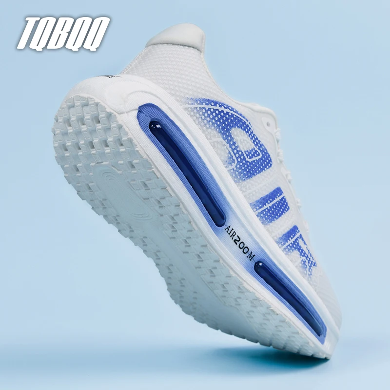 Marathon Carbon Plate Running Shoes for Men Air Cushion Breathable Women Shockproof Non-Slip Sneakers Outdoor Sports Athletic