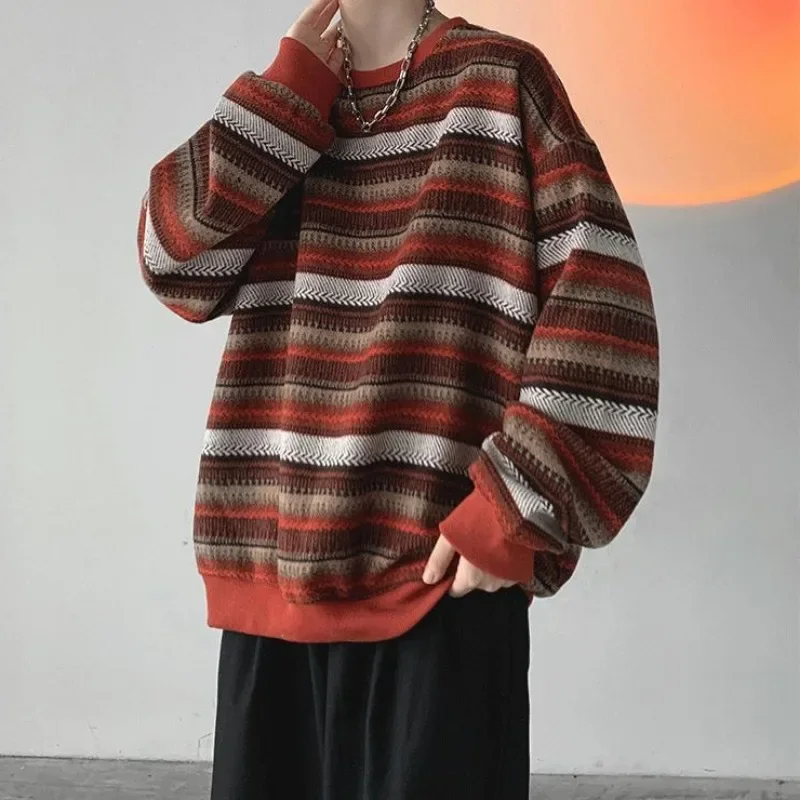 Pull pour Homme Surdimensionné, Vêtement à la Mode, Harajuku, Vintage des Années 90, PVD, Nouveau en Pastel, Document, Nouveauté et Automne, Y-S