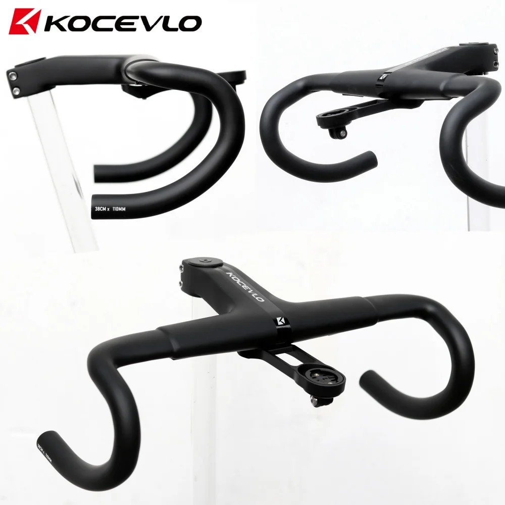 KOCEVLO OD2 31.8 مللي متر الكربون الطريق المتكاملة بار المقود مع الجذعية الطريق دراجة المقود 380/400/420 مللي متر #3