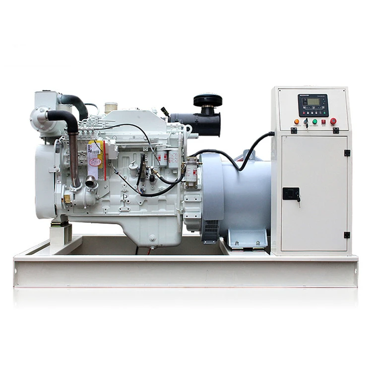 US brand! Cum-min 37.5kva/30kw CCFJ Open Type Marine Used  Generator