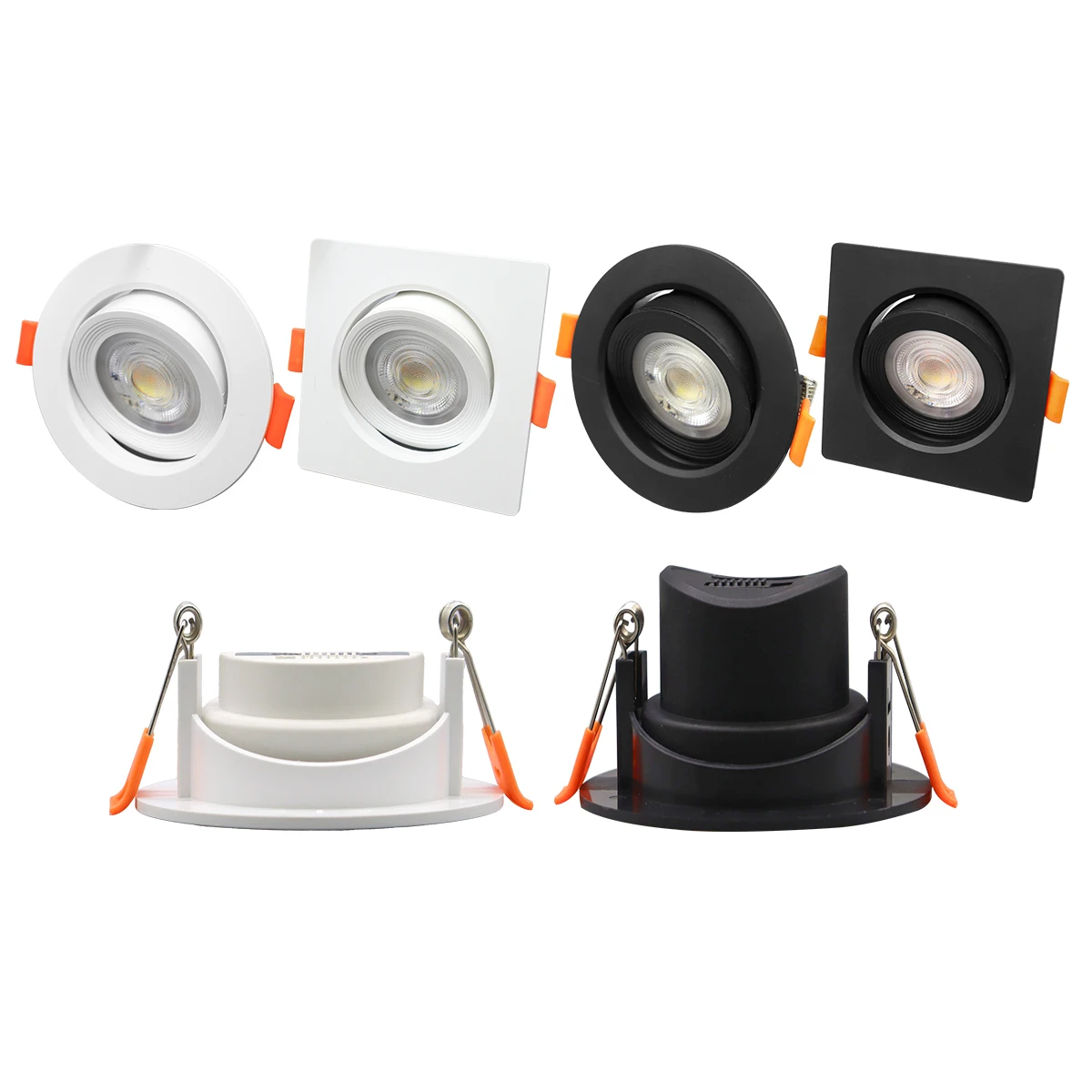 1-10 stks 7 W 3 CCT LED Kleur veranderen 3000 K 4000 K 6000 K LED Plafondspot ingebed licht AC 110 V 220 V Aanpassen 90 °   verlichting Spot - afbeelding 2
