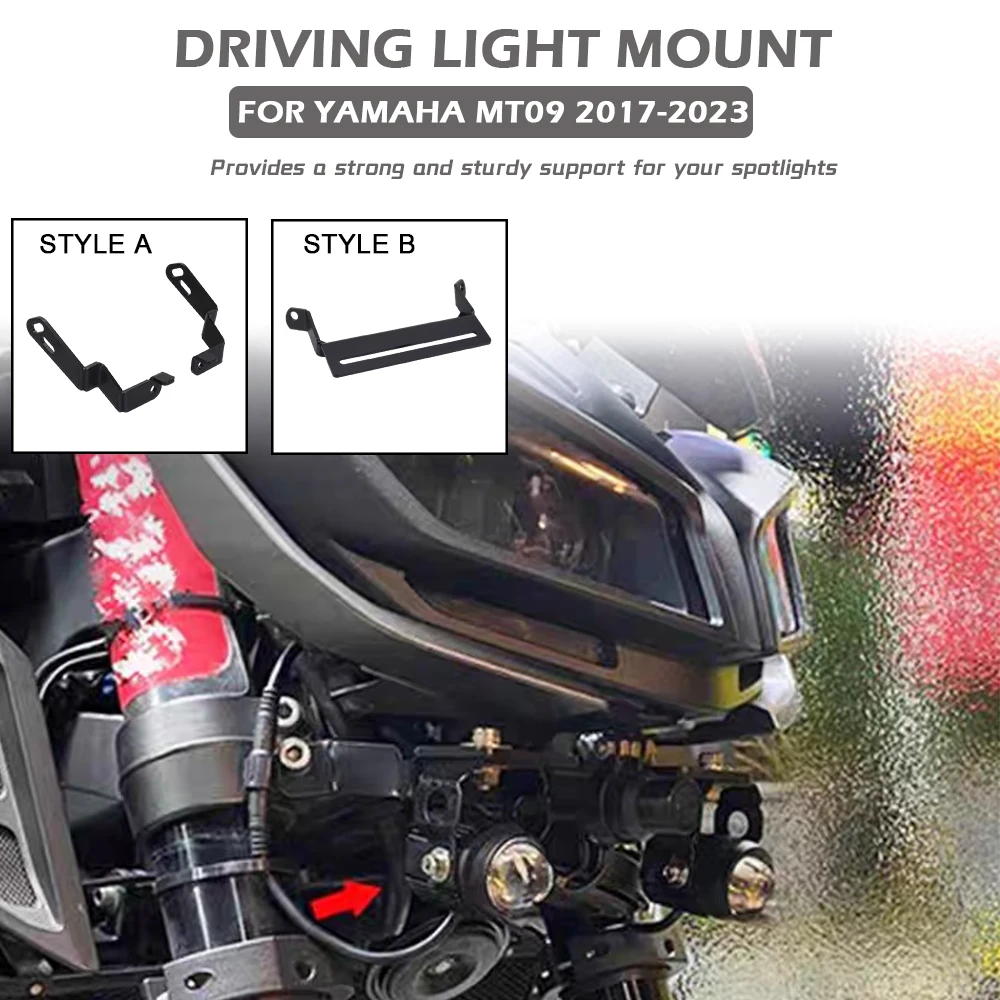 

Fog Lamp Spotlight Bracket MT 09 For Yamaha MT09 SP MT 09 2017-2023 Motorcycle Accessories Retrofit Auxiliary Light Bracket