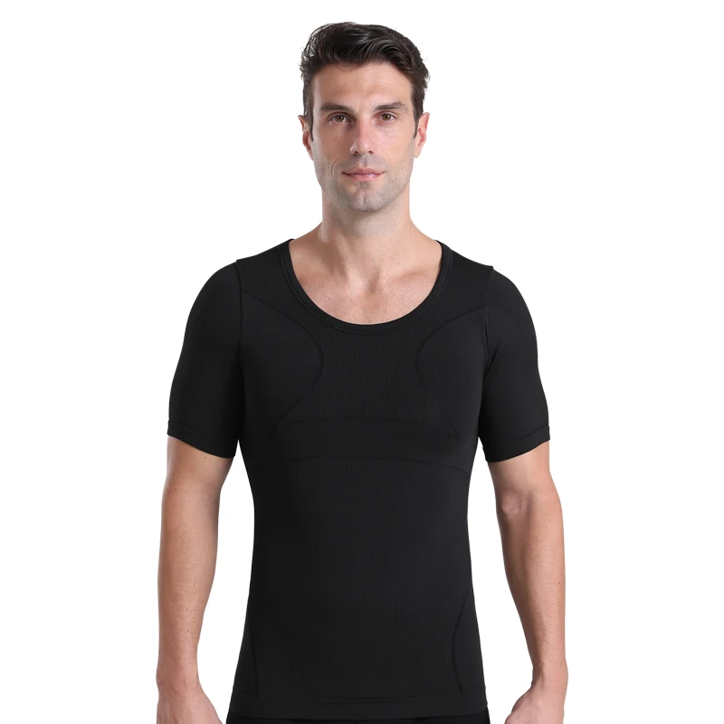 Men's Breathable Compression Tummy Control Undershirt Slimming Body Shaper Sleeveless Tank Top Shaping Spring/Summer Sweatshirt
