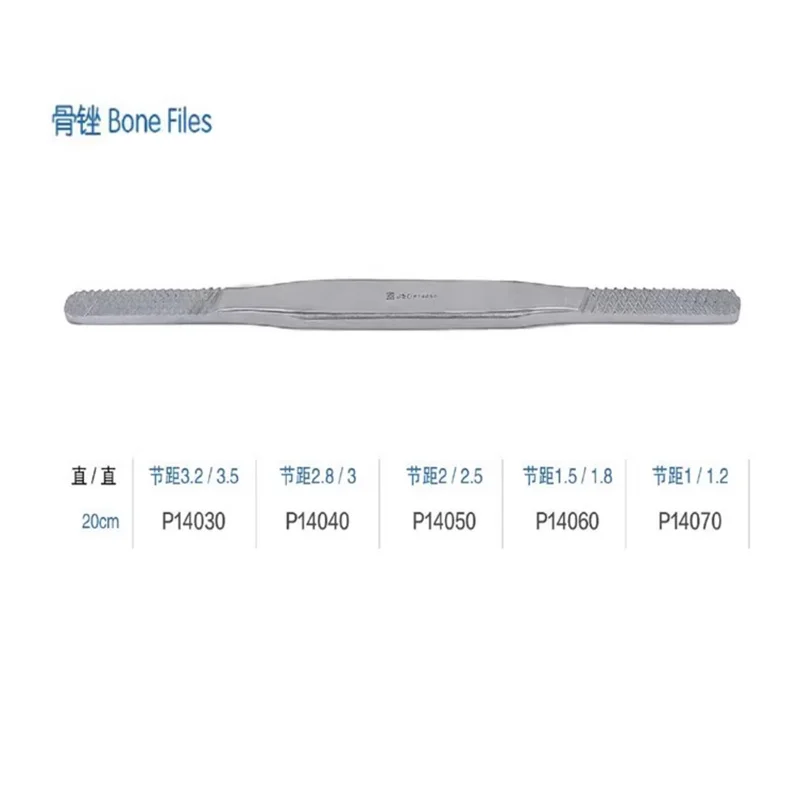 ملف عظم مسطح طبي برأسين من JZ Jinzhong ملف عظم سميك ودقيق للأسنان ملف جراحي لليدين والقدم مطحنة عظمية لتقويم العظام