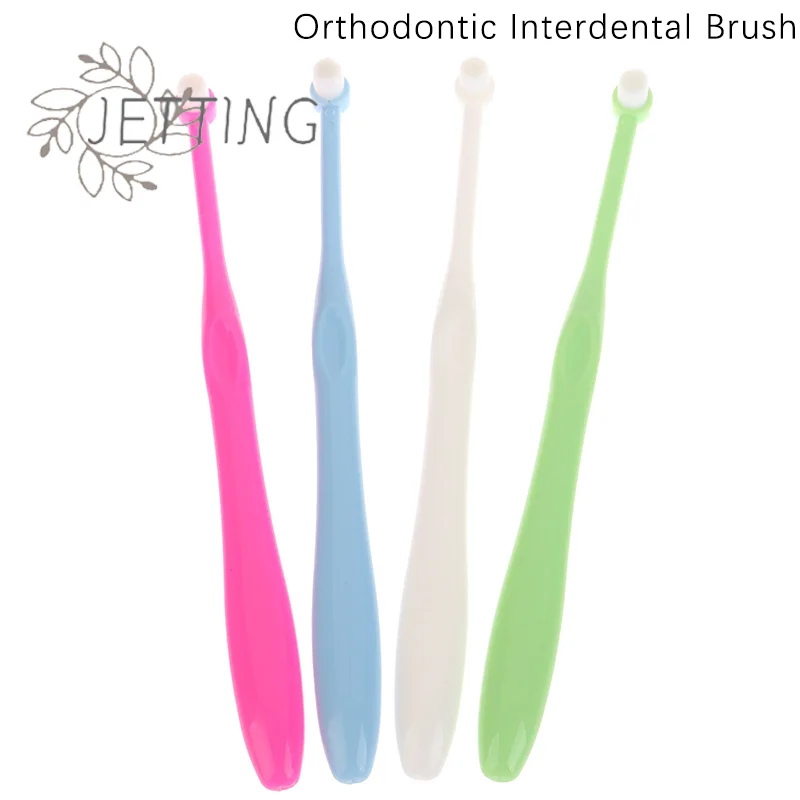

Горячая ортодонтическая межзубная щетка, однолучевая мягкая зубная щетка для чистки зубов, инструмент для ухода за полостью рта, маленькая головка, мягкий имплантат волос для взрослых