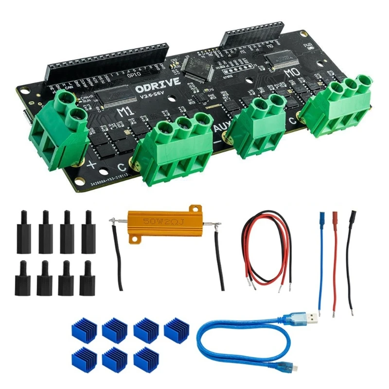 Imagem -03 - Bldc Servo Motor Controlador Integração Dispositivo sem Costura Foc Bldc Substituição da Placa Servo Controlador Odrive3.6