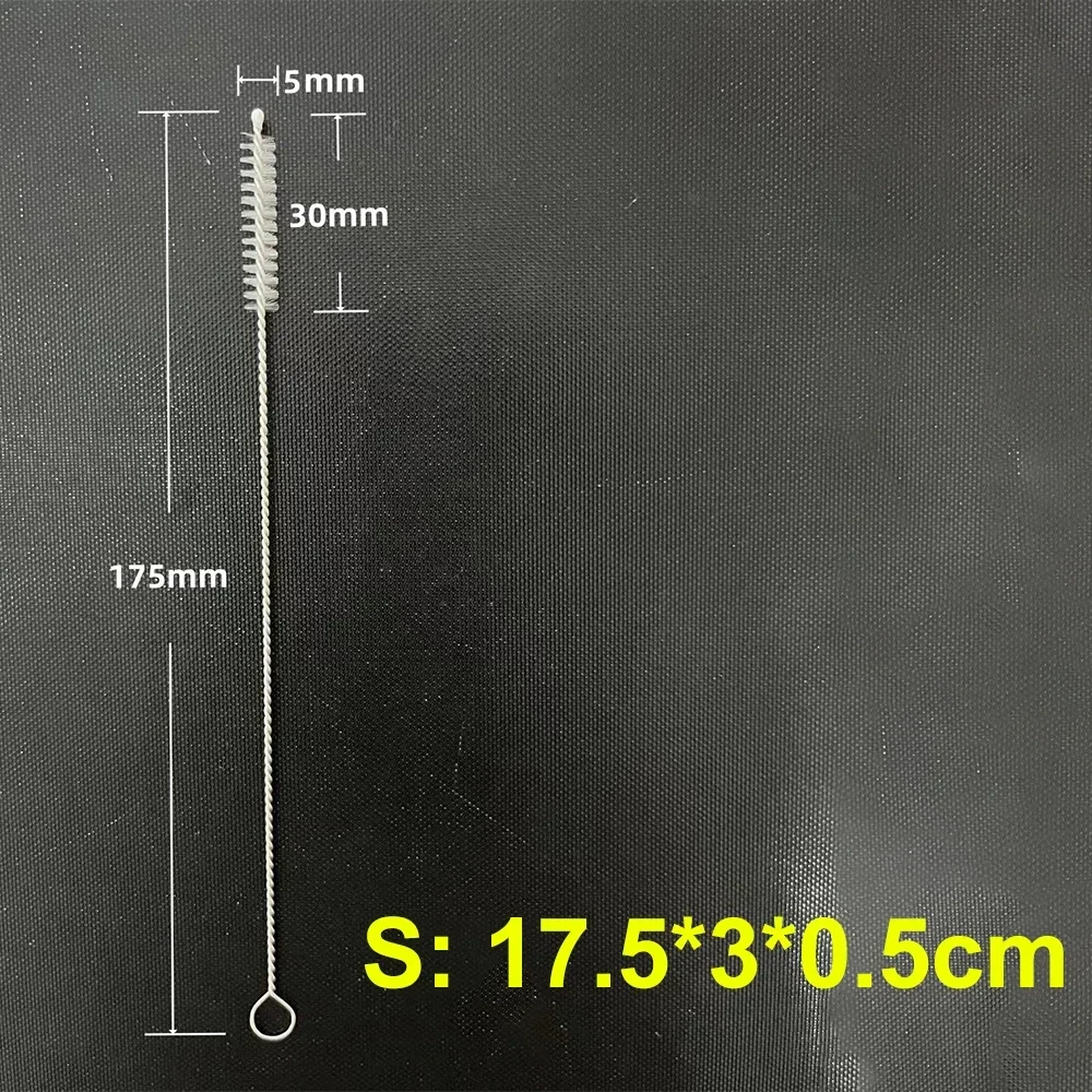 Trinkhalm-Reinigungsbürsten-Set, wiederverwendbarer Rohr-Rohrreiniger, Nylon, Edelstahl, lange Reinigungsbürsten für Babytassenflaschen