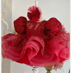 Children High End Elegant Evening Princess Ball Gown Girls Fashion Birthday Wedding Party Dress y1300